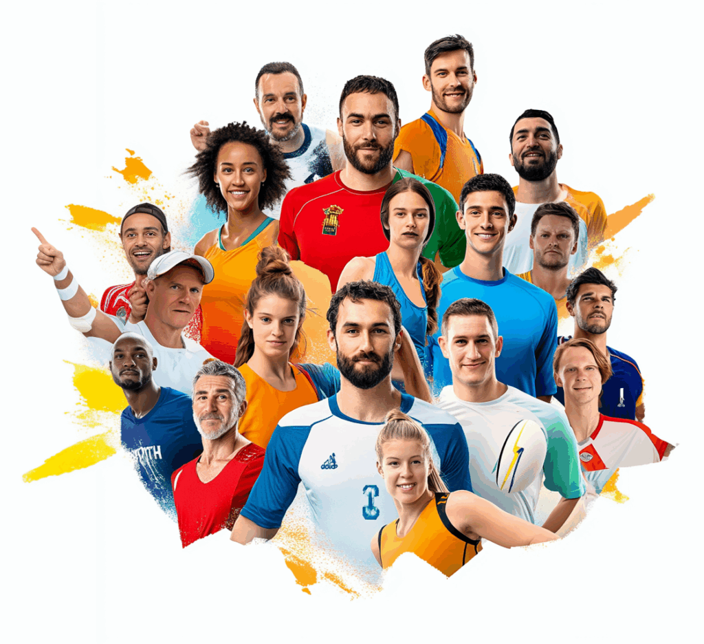 collage deportistas